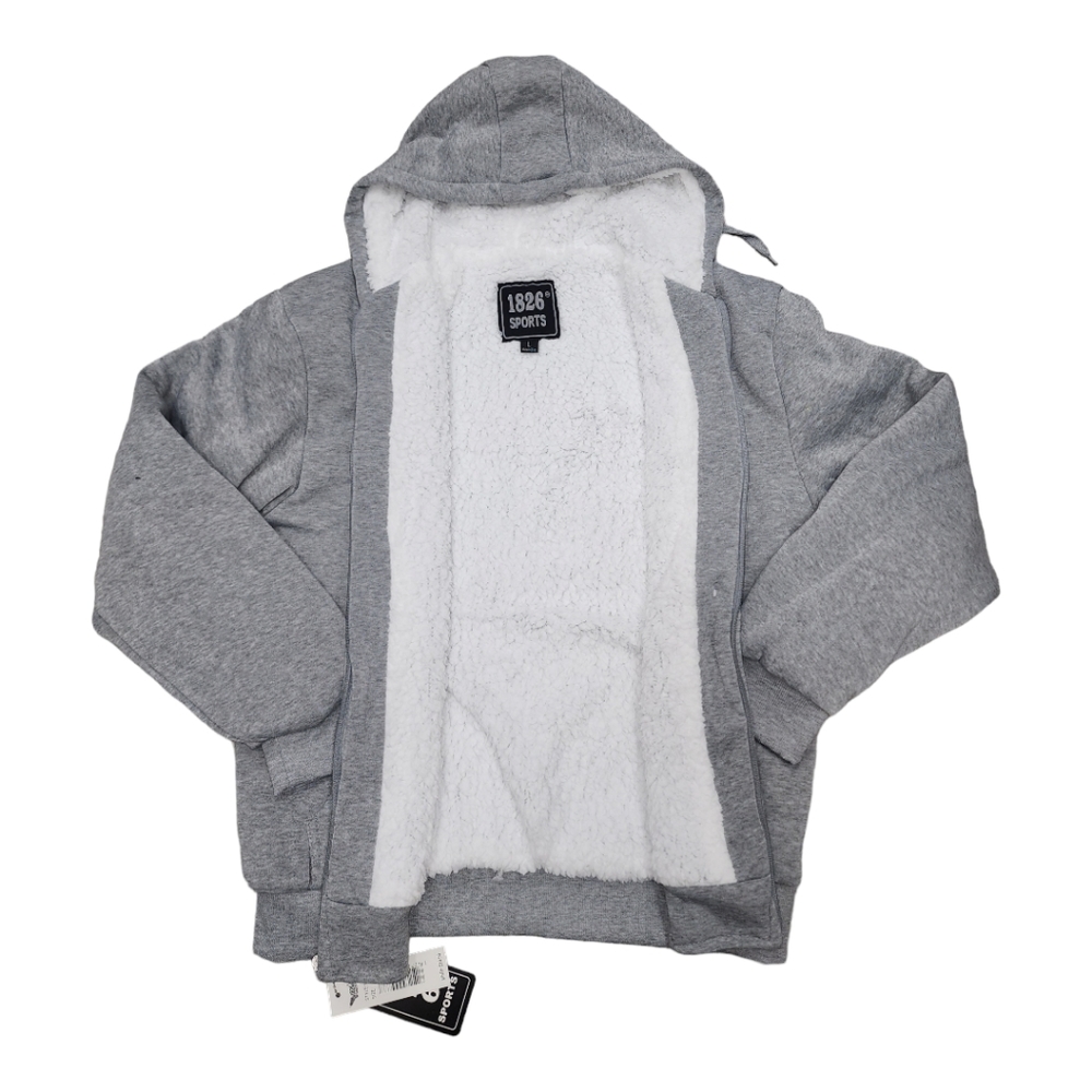 Fleece Sherpa Men's Hoodie full zip